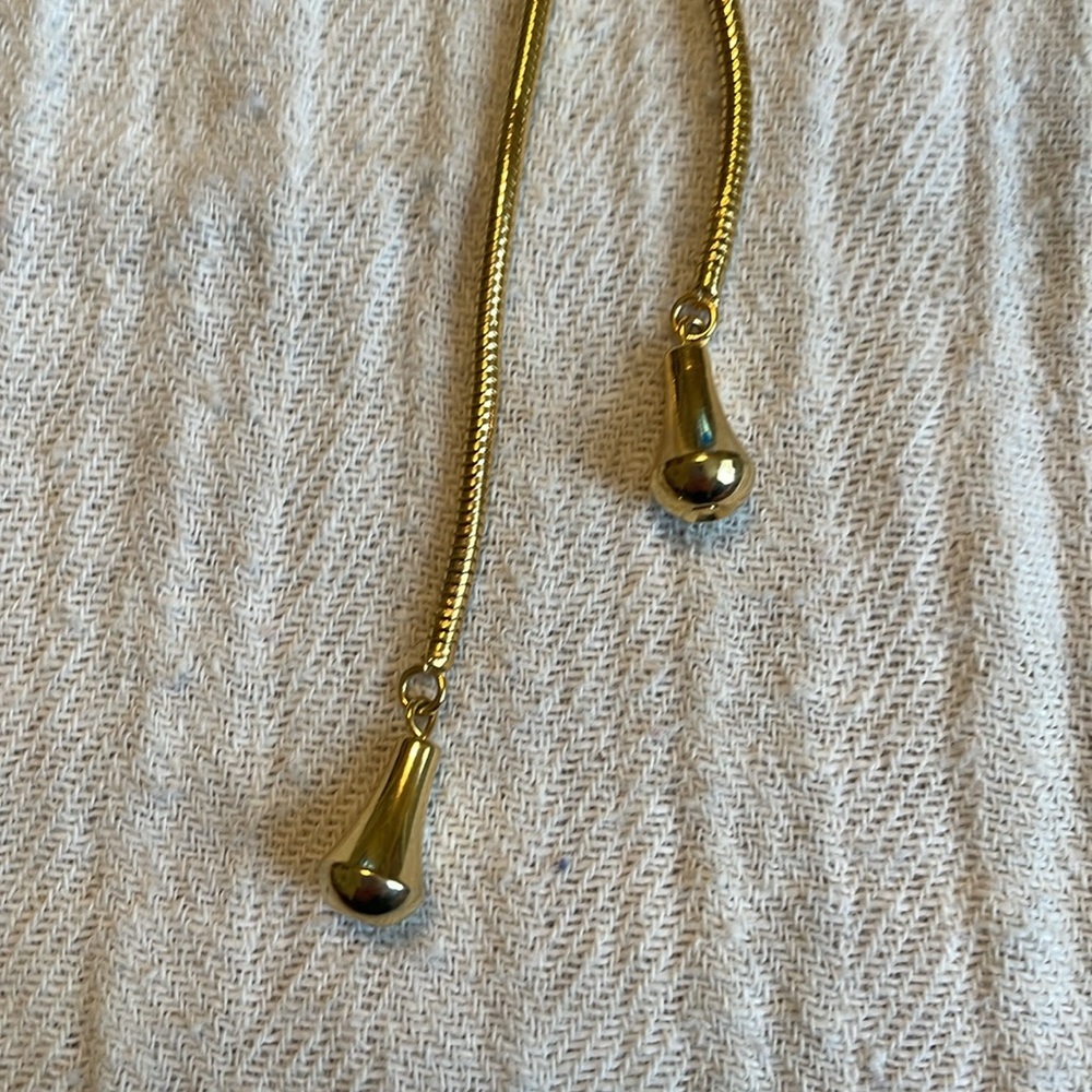 Vintage gold bolo necklace - Picture 3 of 3